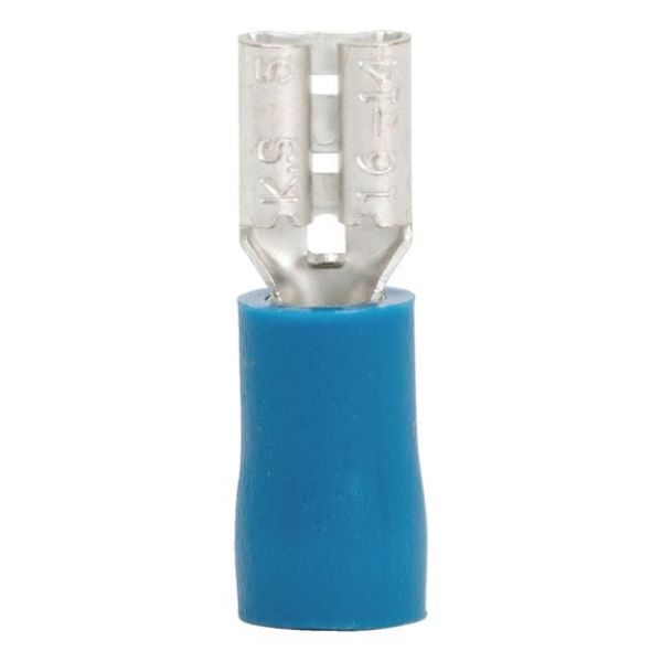 Crimp cable lug, push connector - PSHCON-BLUE-4,8X0,5MM