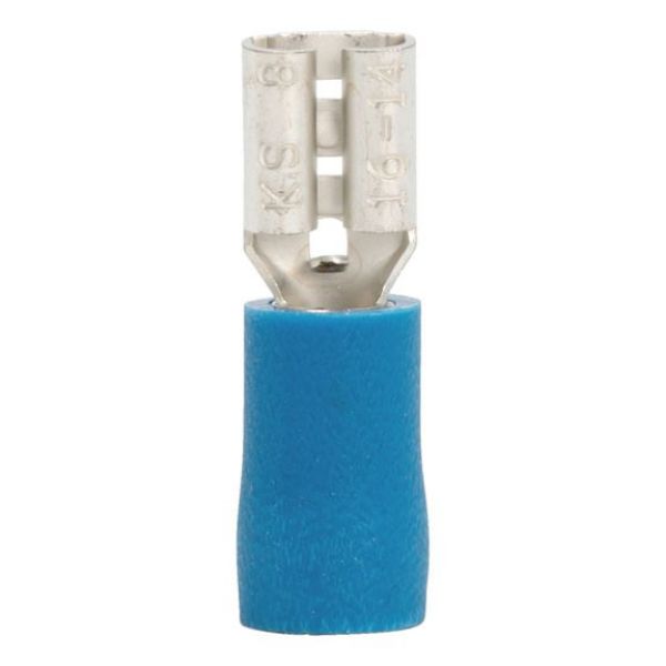 Crimp cable lug, push connector - PSHCON-BLUE-4,8X0,8MM