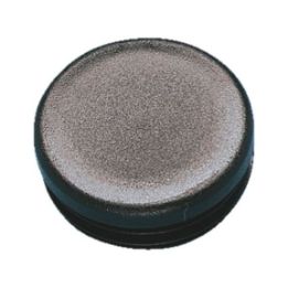 Plastic end cap, round - ECAP-PLA-PIP-BLACK-25X2