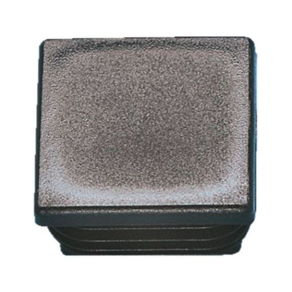 Plastic end cap, square - ECAP-PLA-(SQUAR-PIP)-BLACK-40X40X2