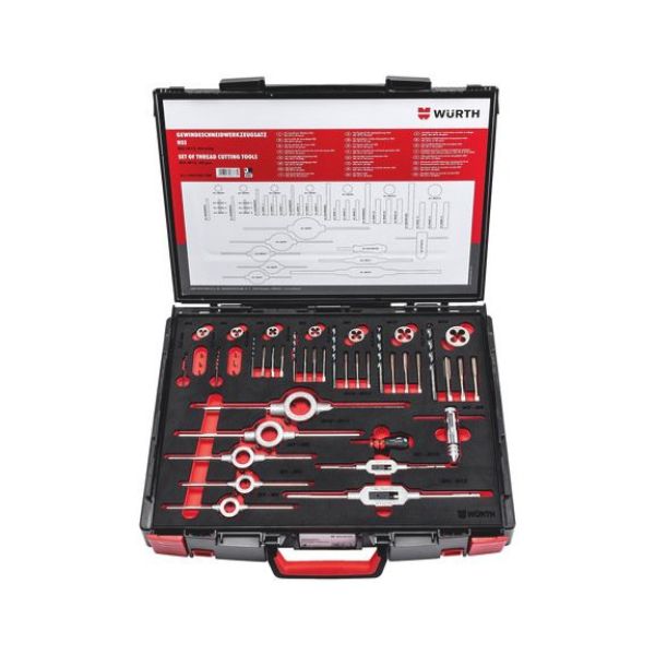 Thread cutting tool set HSS M3-M12 - THRCTR-SYSKO-HSS-(M3-M12)-44PCS