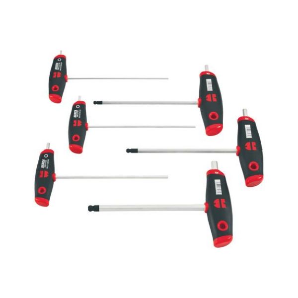 T-handle hexagon socket assortment - SCRDRIV-HNDL-T-SET-INHEX-6PCS