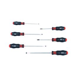 Screwdriver set, circular blade  for precision metal work - SCRDRIV-SET-PH/SL-RDBLDE-6PCS