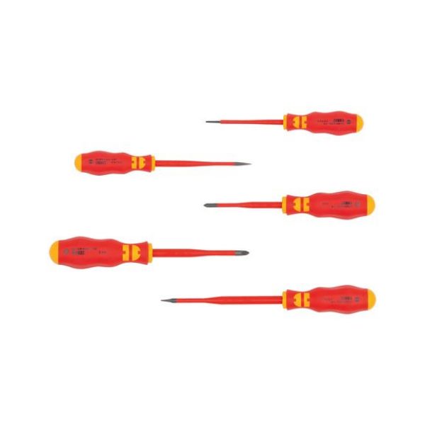 VDE screwdriver set slotted/PH - SCRDRIV-VDE-SET-SLIM-PH/SL-5PCS