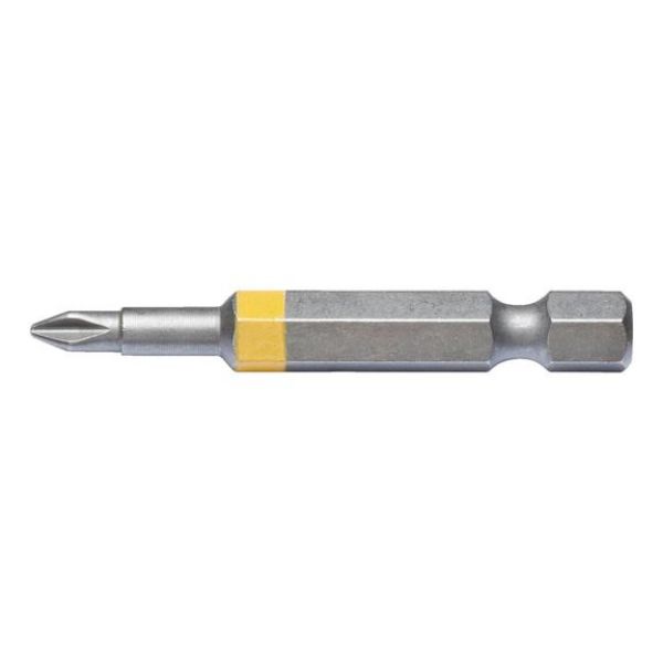 Phillips bit - BIT-PH1-YELLOW-1/4IN-L50MM