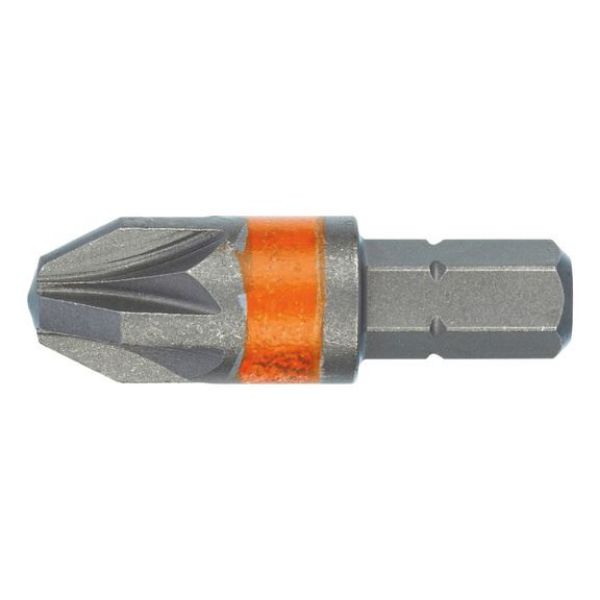 Pozidriv bit - BIT-PZ4-ORANGE-1/4IN-L32MM