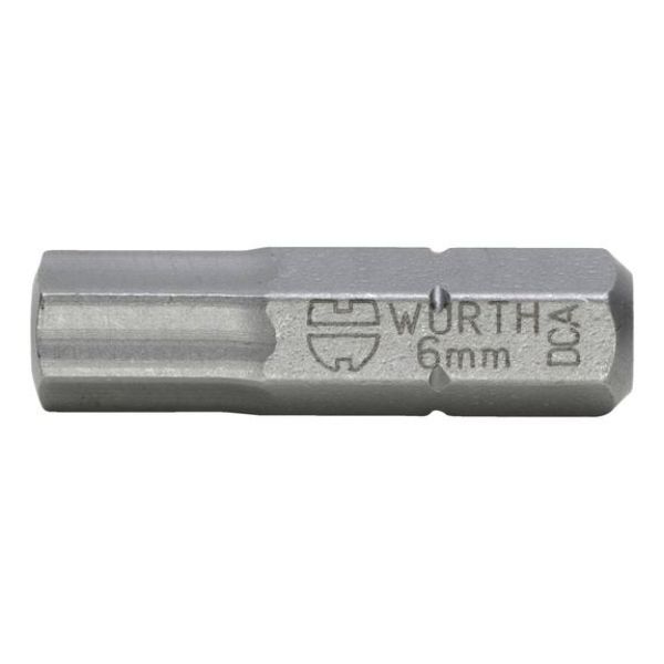 Hexagon socket bit - BIT-INHEX-WS6-1/4IN-L25MM