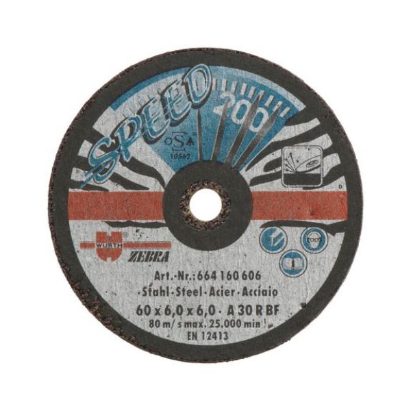 Speed rough grinding disc for steel - RGHWHL-SP-BLUE-STEEL-SR-TH6,0-BR6-D60