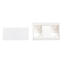 Corner joint with cover - CRNCON-FRNCNST-PLA-TAP-WHITE