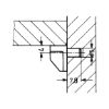 Plastic shelf support - SHLFSPRT-INSERT-PLA-WHITE-PLUGD5