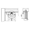 Sliding door fitting guide bar  SB 20 E - AY-ROLL-SLIDDR/SB20E-TOP-BROWN