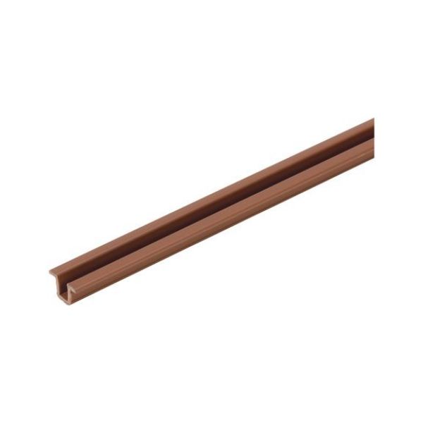 Sliding door fitting guide rail SB 20 E - AY-GUIDERAIL-SLIDDR/SB20E-PVC-BROWN-3M