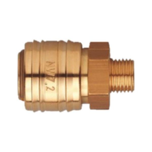 Quick-action coupling - CUPL-QCKACTION-PN-BRS-7.2ET-G1/2IN