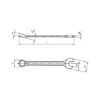 Combination wrench, short type - COMBIWRNCH-ANGLD-SHORT-WS7