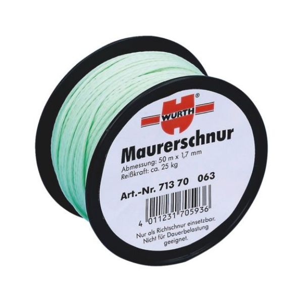 Bricklayer cord, polyethylene - BRCKLRSTRNG-D1,7MM-L50M-30KG