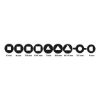 Universal 5-in-1 switch cabinet key - AY-KEY-ELCAB-UNI-9IN1-96X92MM