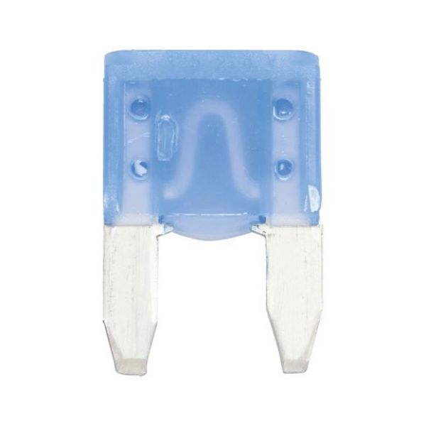 Flat blade fuse MINI Silver - FLBLDEFSE-MINI-SILVER-TURQUOISE-15A