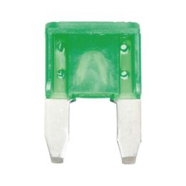 Flat blade fuse MINI Silver - FLBLDEFSE-MINI-SILVER-GREEN-30A