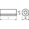 Round A2 stainless steel spacer sleeve - SPCESLEV-RD-A2-M10X30