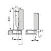 Fridge hinge TIOMOS click-on 100 - HNGE-T-CLICKON-100-FRIDGE-H-BB-C3