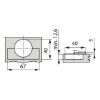 Fridge hinge TIOMOS click-on 100 - HNGE-T-CLICKON-100-FRIDGE-H-BB-C3