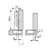 Fridge hinge TIOMOS click-on 100 - HNGE-T-CLICKON-100-FRIDGE-H-BB-C3