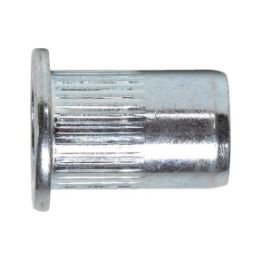 Rivet nuts with round pan head and knurled shank - NUT-RIV-MHD-ALU-(0,5-3,0)-5,9X11,0-M4