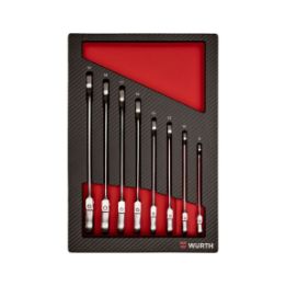 System assortment 4.4.1, flexible ratchet combination wrench - RTCHCOMBIWRNCH-SET-FLEXIBLE-8PCS