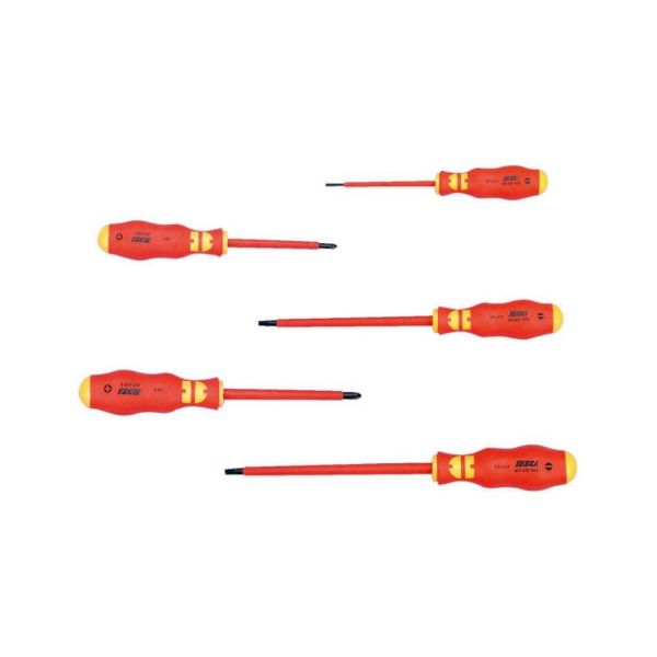 Picture for category VDE set of screwdriver slotted/cross recess PH