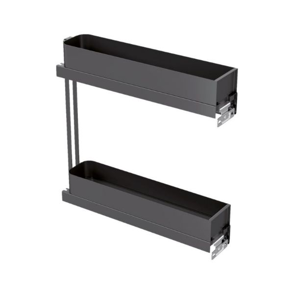 Picture for category Full shelf pull-out 90° SUB slim with 2 trays