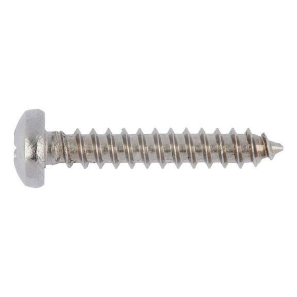 Raised countersunk tapping screw shape C with H recessed head - SCR-PANHD-DIN7981-C-H2-A2-3,5X13