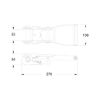 Ratchet Lashing Belt Standard with Double Pointed Hook - LASHBL-RTCH-POINTHOOK-5T-W50MM-L10M