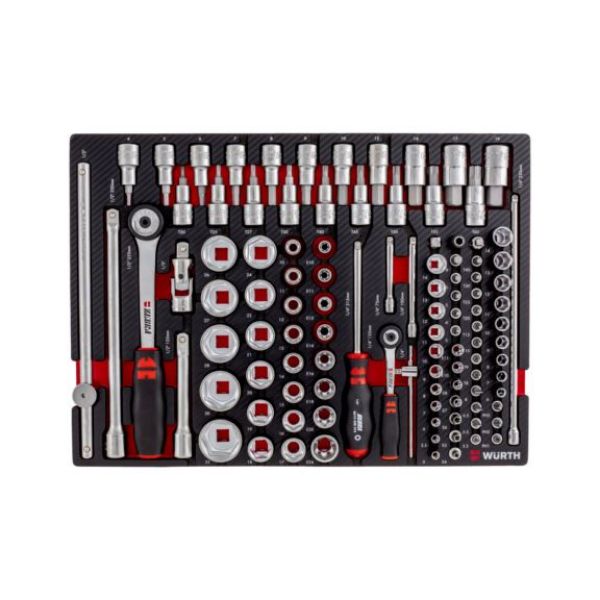 Picture for category Socket wrench set 1/4+1/2 inch 8.4.1, 108 pcs