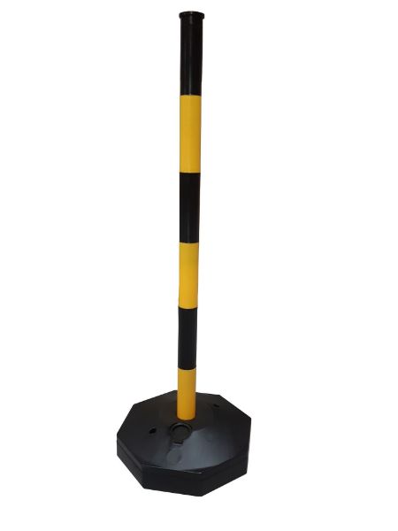 GUIDE-POST-W/OCTAGONE-SHAPE-BASE-H.90CM-YELLOW/BLACK-89967039