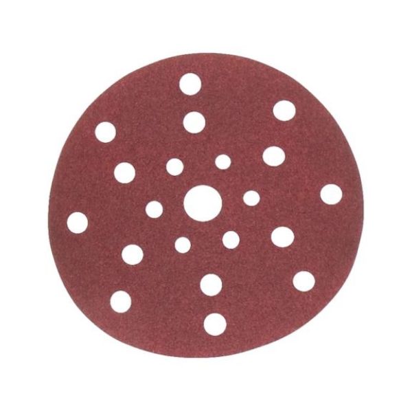 Vehicle dry sandpaper disc red perfect&lt;SUP&gt;&reg; &lt;/SUP&gt;21 perforated plate - DSPAP-HOKLP-MULTIHOLE-P800-D150MM