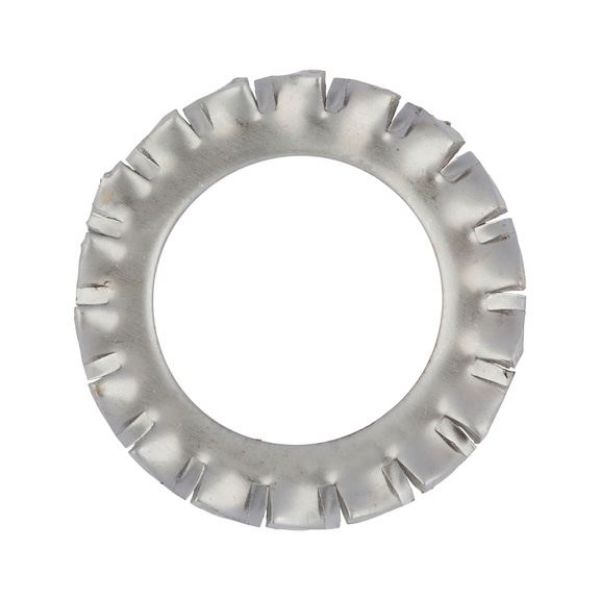 Serrated lock washer, externally serrated, shape A - WSH-SER-DIN6798-A2-AZ-D8,4