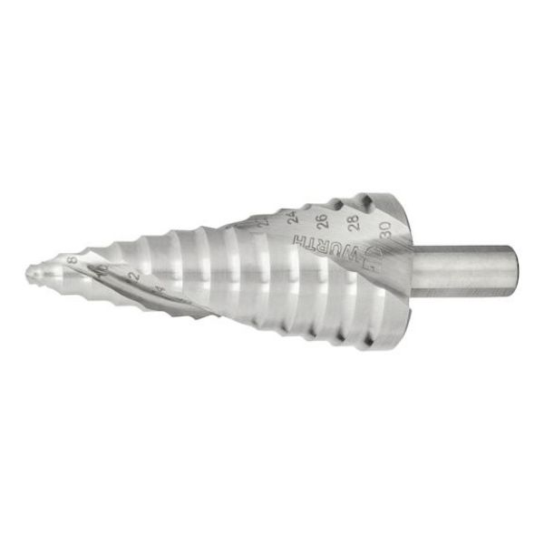 Stepped twist drill bit HSS Performance plain - DRL-STEP-SPRL-HSS-PERFORMANCE-(D6-39MM)