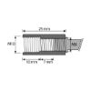 Nail anchor W-NA-M with threaded rods M8/M10 - ANC-(W-NA-M)-(A2K)-8/10-D6MM