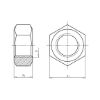 Hexagon nut - NUT-HEX-DIN934-I10I-WS24-(A2K)-M16