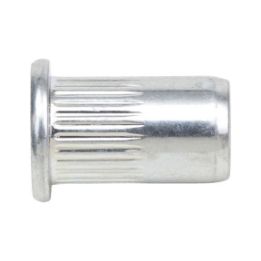 Rivet nut with flat head and knurled shank - NUT-RIV-MHD-(3,0-4,5)-A2-14,0-M4