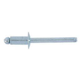 Blind rivet, open, with break mandrel and flat head - RIV-ISO15977-L-ALU/ST-(6,5-8,5)-4,0X12
