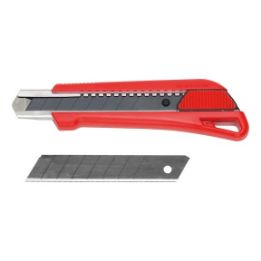 1-component cutter knife including extremely sharp snap-off blades - KNFE-SET-(1C AND 13 BLADES)-18MM