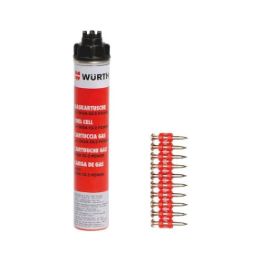 Collated nails and gas cartridge NG CS-2 HFB - NL-(DIGA CS2)-FUELCELL-LP48-HSCONC-22MM