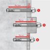 Fixing bolt anchor W-FAZ/A4 - ANC-(W-FAZ/A4)-A4-30-50-M12X125
