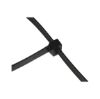 Standard cable connector with plastic latch - CBLTIE-PLA-PLALATCH-BLACK-12,5X850