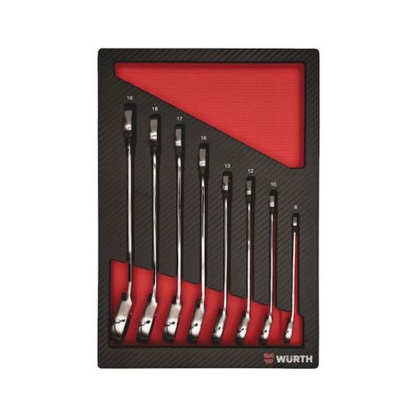 Picture for category Multi ratchet combi wrench set 4.4.1, 8 pcs.