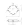 Pipe clamp TIPP&lt;SUP&gt;&reg;&lt;/SUP&gt; robust - PIPCLMP-ROBUST-M10/12-(53-58MM)