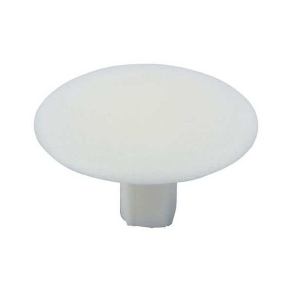 Cover cap for head-hole-drilled screw - CAP-(0150)-R9010-PUREWHITE-D12/3