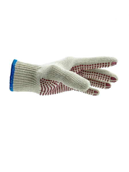 ECO-KNIT-W/RED-PVC-DOT-SIZE8-899405008