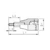3/8 inch socket wrench, hexagon socket metric With knurling - SKTWRNCH-3/8IN-HEXSKT-KNRL-7MM-L92MM